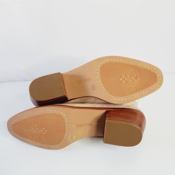 Vince Camuto Leather Abrinna Bootie Size 10 Back Zip Pull-on Ankle Shoe Boot NEW - Picture 9 of 15